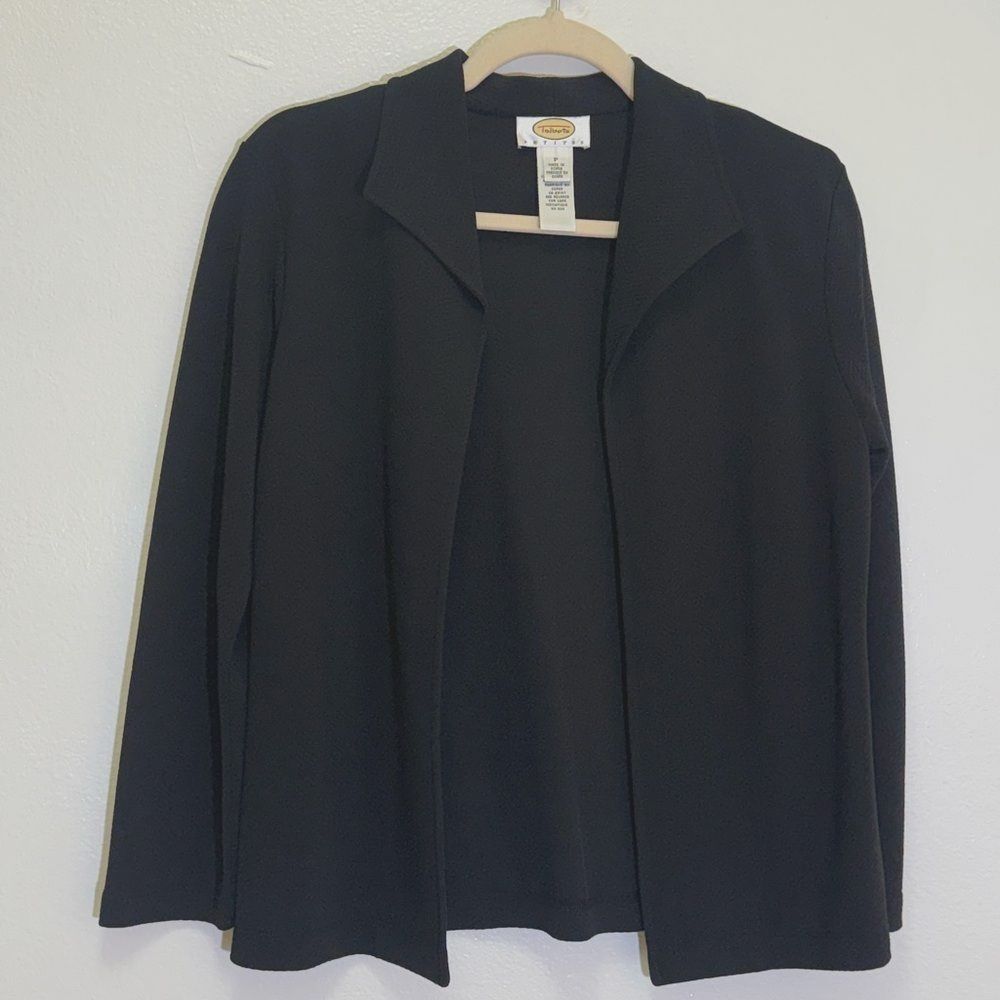Talbots - Black Open Front Jacket - size P (Petite XS)
